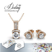 Destiny Jewellery Crystal From Swarovski EVA Set Pendant and Earrings
